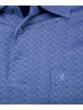 Ragman Poloshirt Jacquard in Blau
