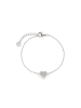s.Oliver Armband aus Silber mit Herz Detail in silber/rosa