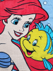 Disney Disney Arielle Badeponcho Handtuch Badetuch mit Kapuze 50 x 100 cm in blau