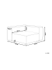Beliani Sofaelement ARDAL in Weiß/Schwarz - (W) 120 x (H) 68 x (L) 120 cm rechtsseitig