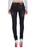 Cipo & Baxx Damen Slim Fit Jeans Stonewashed in Black