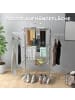 HOMCOM Wäscheständer in Weiß 142L x 55B x 152H cm