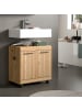 Inn.Furn Waschbeckenunterschrank in Eiche Artisan 60 cm, Unterschrank auf Rollen
