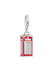 Thomas Sabo Charm-Anhänger Rotes London Telefonhäuschen in silber, rot, weiß