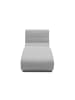 58 aufm Kessel GARTENLOUNGE Longchair Boudicca 73x80x152 mit Outdoorbezug in silber