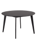 ebuy24 Esstisch Roxby Schwarz 120 x 120 cm