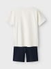 name it Set T-Shirt & Sweatshorts NKMJUNIK in jet stream