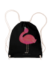 Mr. & Mrs. Panda Sportbeutel Flamingo Stolz ohne Spruch in Schwarz
