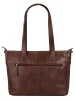 SPIKES & SPARROW Shopper echt Leder in cognac