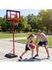 COSTWAY Basketballkorb Kinder Outdoor 95-155 cm in Rot