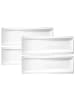 Villeroy & Boch 4er Set Antipastiteller NewWave 42 x 15 cm weiß in weiß