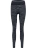 Hummel Sportleggings "Hmlmt Saga Seamless MW Tights" in Schwarz