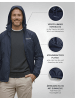 PAULGOS Herren Regenjacke Funktionsjacke in Navi-Blau