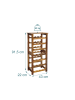 relaxdays Weinregal in Natur - (B)43 x (H)91,5 x (T)22 cm