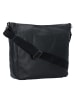 Mandarina Duck Mellow Leather Umhängetasche Leder 30 cm in nero