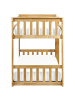 Beliani Hochbett LAZER in Braun - (W) 97 x (H) 127 x (L) 213 cm