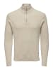 Only&Sons Freizeit Pullover ONSPHIL Polo Strick Sweater in Beige-2