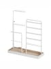 SONGMICS Schmuckständer Caeley in Mattweiß - (B)30.6 x (H)(30.9-47.5) x (T)10 cm