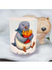 Mr. & Mrs. Panda Kerzenhalter Taube Winter Pommes ohne Spruch in Transparent