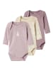 name it 3er-Pack Strampler in Summer Sand