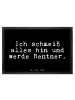 Mr. & Mrs. Panda Gummimatte Ich schmeiß alles hin... mit Spruch in Schwarz