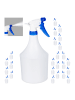 relaxdays 24x Sprühflasche in Weiß-Blau