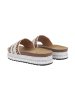 Ital-Design Sandale & Sandalette in Weiß und Beige