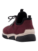 rieker Sneaker in Schwarz/Bordeaux