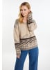 VIRITA Women Pullover in Beige Mehrfarbig
