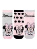 United Labels 5er Pack Disney Minnie Mouse Socken Sneaker Söckchen in grau/rosa