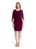 Vera Mont Cocktailkleid mit Raffung in Strong Aubergine