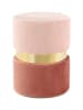 Kayoom Hocker Gipsy in hellrosa - gold - dunkelrosa