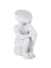 Beliani Gartenfigur FRIA in Grau - (W) 30 x (H) 46 x (L) 30 cm