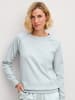 Calida Damen Langarmshirt aus Baumwolle für Homewear in Pearl Blue