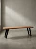 KADIMA DESIGN Esszimmerbank 180x40x45,5 cm Massivholz / Metall mit