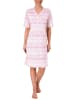 NORMANN Nachthemd kurzarm Ethnolook - 45122 in rosa