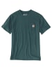 CARHARTT  T-Shirt Pocket in petrol
