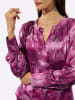creation L Satin-Bluse in malve-dunkelrot-bedruckt