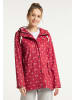 Schmuddelwedda Regenjacke Mit Ankerprint in Rot Anker Aop