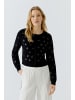 Oui Strickjacke in black