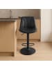 VASAGLE 2er-Set: Barhocker Tyra in Schwarz - (B)43 x (H)(88-108) x (T)46.5 cm