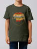 wat? Apparel T-Shirt Sunset Berge & Tannen in Khaki