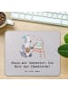 Mr. & Mrs. Panda Mouse Pad Künstlerin Chaos mit Spruch in Grau Pastell
