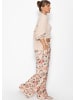 SASSYCLASSY Hose mit Blümchendruck in Beige