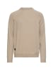 Camel Active Strickpullover mit Rundhalsausschnitt in Beige