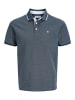 Jack & Jones Polo Shirt JJEPAULOS Sommer Hemd Kragen Pique Cotton in Anthrazit-Blau-Grau