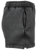 Urban Classics Urban Classics Damen Ladies Stone Washed Shorts in black