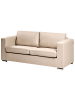 Beliani 3-Sitzer Sofa HELSINKI in Beige/Silber - (W) 186 x (H) 72 x (L) 76 cm