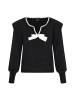 faina Damen Pullover in Schwarz Weiss