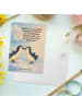 Mr. & Mrs. Panda Postkarte Pinguine Kuss Design mit Spruch in Weiß